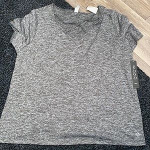 Gray and black activewear NEW women’s shirt 1X